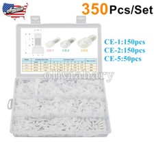 350Pcs Nylon Closed End Caps Crimp Cap Copper Core Connectors 22-10AWG Terminals