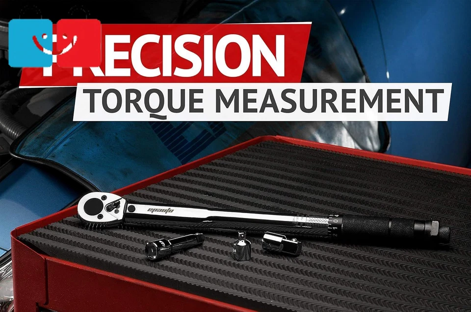 3/8" Drive Click Torque Wrench 10-80 ft-lb Dual Scale | Accurate Durable Tool  - Image 3 of 4