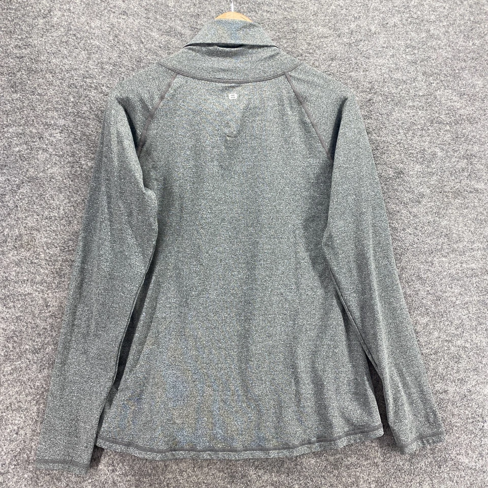 Suéter Pullover Capa 8 Mujer L Grande Gris Tejido Cuello Alto Manga Larga Informal Foto 2 de 4