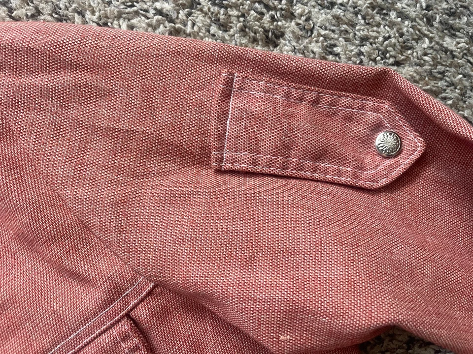 Vintage Sears Jeans Joint Snap Shirt Men Medium Three Pocket Epaulet Utility - Image 3 of 4