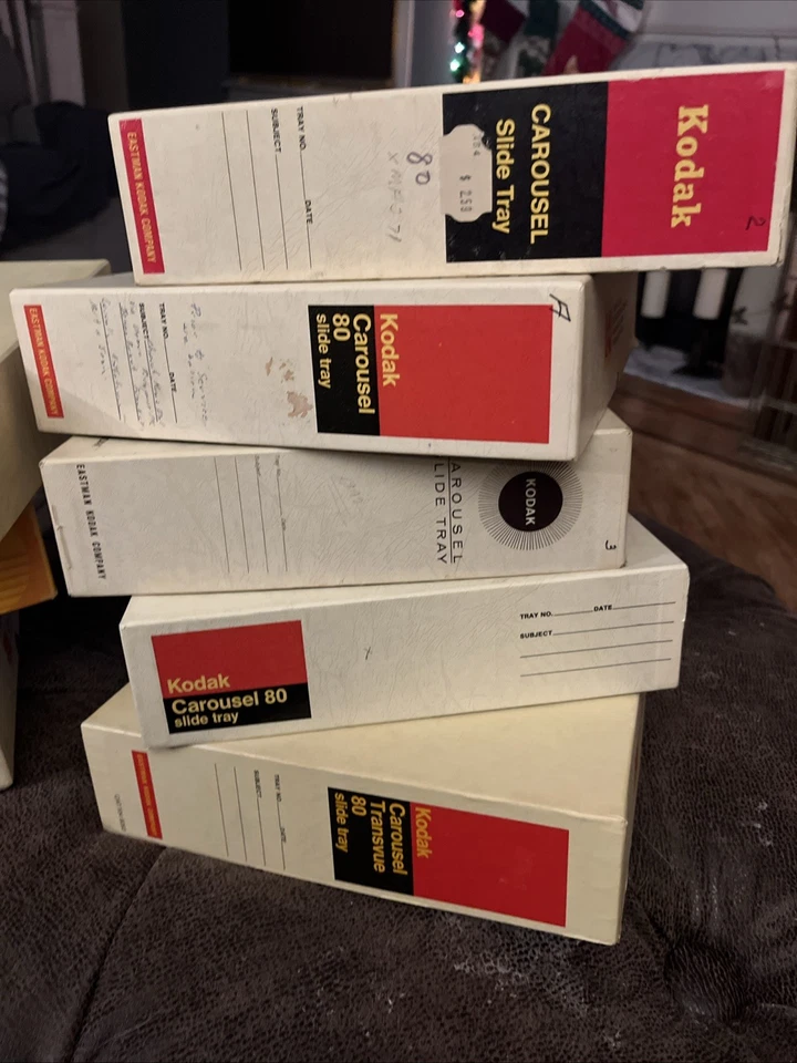 8 Boxes!! Kodak Carousel Transvue Slide Trays 80 And 140 Very good condition - Image 3 of 4
