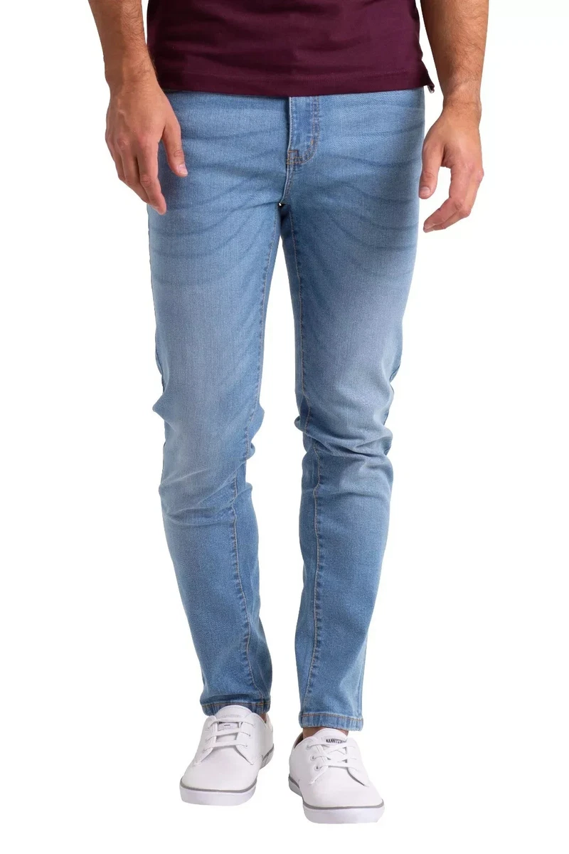 Heren super skinny comfort stretch tapered jeans | 94703139_0793 - WE
