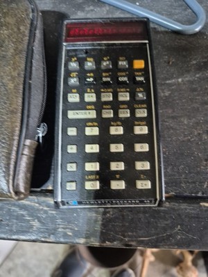 Vintage 1970s Hewlett- Packard HP-45 Scientific Calculator with Case Tested