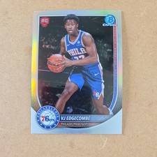 Bowman Basketball 2025-26 Chrome VJ Edgecombe Red Rookie Shield Refractor BRR-3