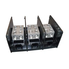 MERSEN MPDB69123 Power Distr Block,Al,1000V AC/DC 25CC40