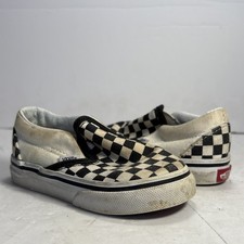 Toddler Size 6 Classic Slip on Black White Checkers Vans Shoes
