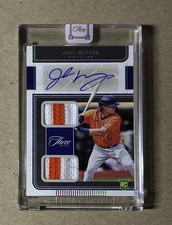2022 Three & Two Baseball Jake Meyers Rookie Patch Autograph Card Sealed #’d /15