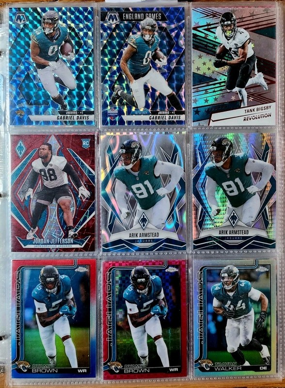 Jacksonville Jaguars Football Card Lot Topps Chrome Panini NFL x21