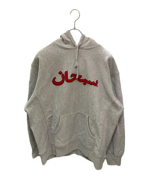 Sweat à capuche logo arabe suprême L