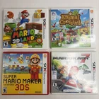 Nintendo 3DS 4 Game Bundle In Box Super Mario Land Maker Kart 7 Animal Crossing