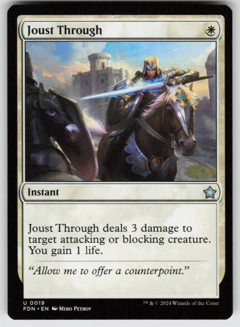 Joust Through Uncommon Foundations 19 MTG Near Mint