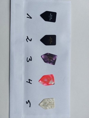 Richie Blackmore   -  guitar pick, Plec, Plektron - pic 4 in rosa