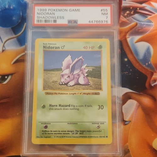 Nidoran ♂ (Shadowless) graded PSA 7 for sale on eBay
