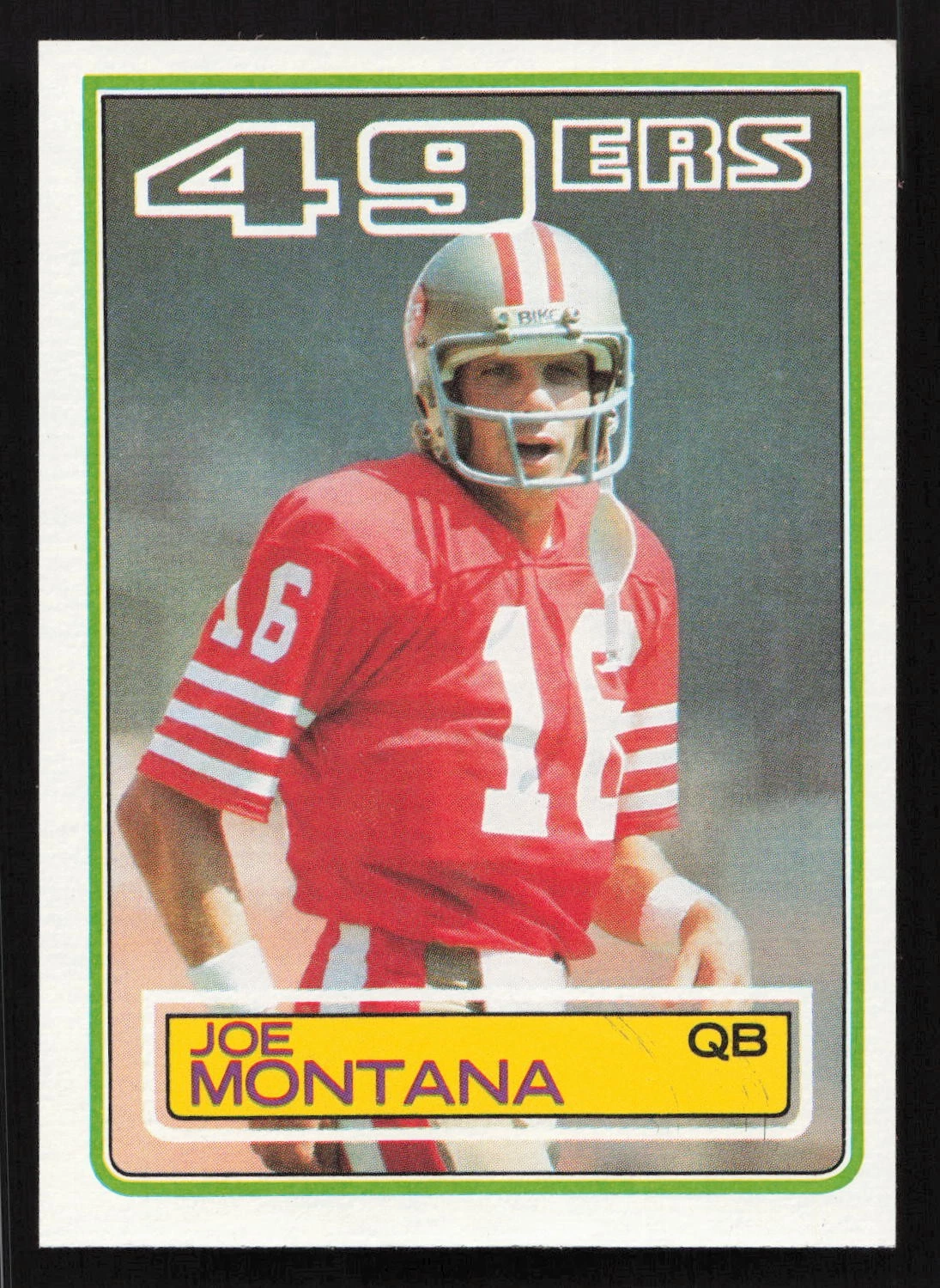 Joe Montana 1983 Topps #169 Card TCCCX