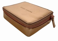 Bobbi Brown Zippered Makeup organizer Rose Gold Travel Case 5.5" x 4.5" x 1.5"