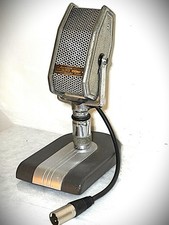 Rare 1940's Amperite RBH Ribbon Microphone, upgraded components, stand included