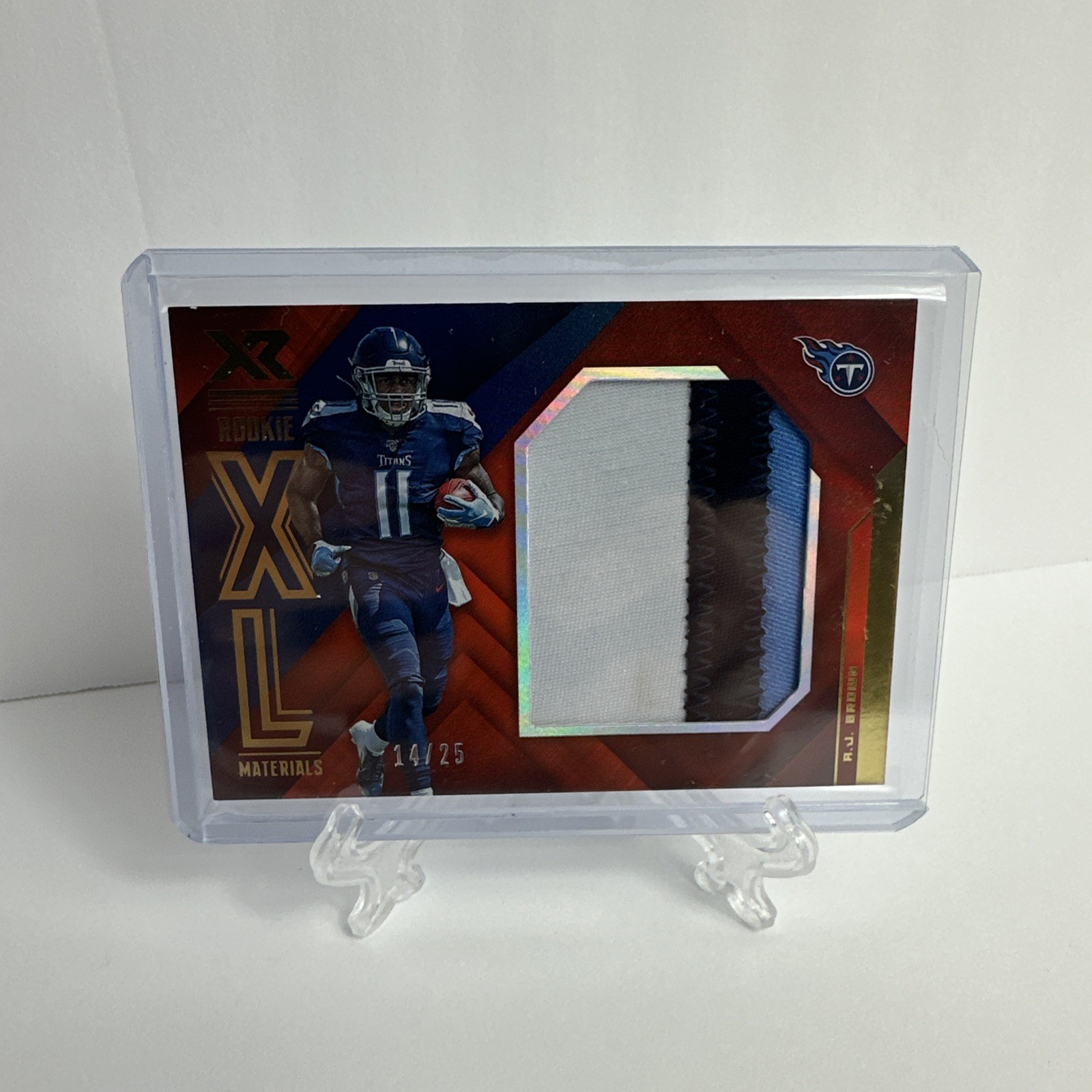 AJ Brown Panini XR Rookie XL Materials #RXM11 Base
