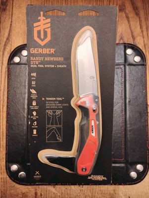GERBER Randy Newberg DTS Folding Knife Dual Blades 3.75'' 440C Blade & D2 Blade 