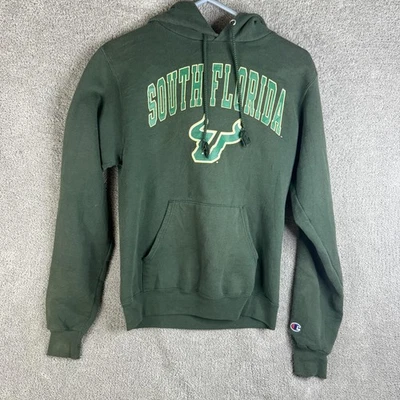 South Florida Bulls Hoodie Sweatshirt Mens XS Green NCAA Football Champion - Image 1 of 4