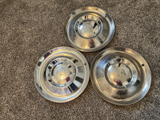 One Factory 1950s Mercury 15 Inch Hubcap Hubcaps Lot Of 3