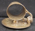 ANTIQUE SIMPSON HALL & MILLER Co Silverplate Napkin Ring Flower — photo 3
