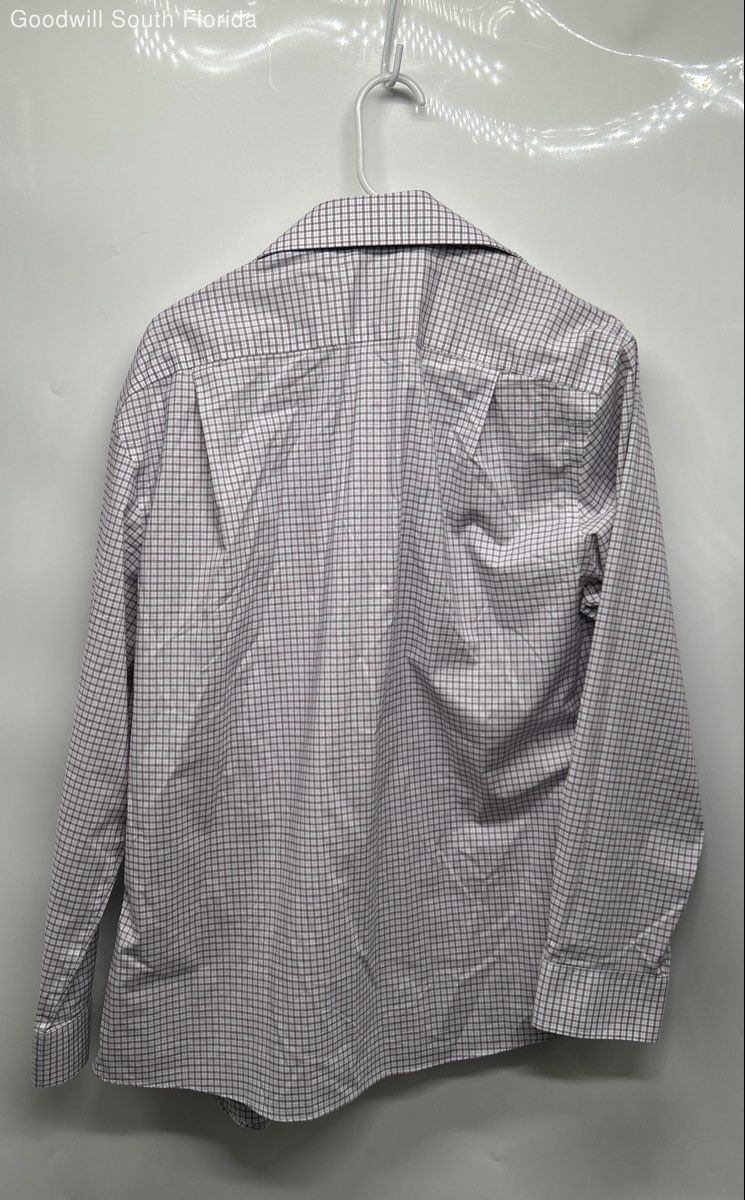 Tommy Hilfiger Mens Multicolor Plaid Long Sleeve Slim Fit Dress Shirt Size 16.5 thumbnail 2