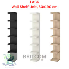 NEW IKEA LACK Wall Shelf Unit Vertical Storage Display Unit Durable 30x190cm