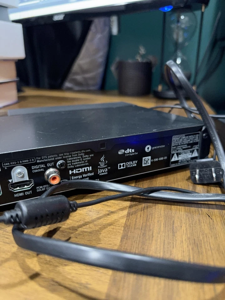 Sony BDP-S1700 Blu-Ray DVD Player Black HDMI 1080p Streaming With AC Adapter - Image 4 of 4