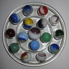 16 Vintage Marbles!  Akro corkscrews, oxblood, patches.  Bigger Sizes, Nice Lot! — photo 8