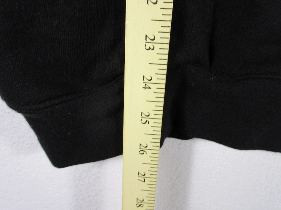 Charles River Mens Colby Sawyer College Hoodie Sweatshirt 1/4 Zip Size M Black - Image 3 of 4