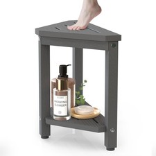 Shower Foot Rest 14in, HIPS Waterproof Shower Stool for Inside Shower, Corner...
