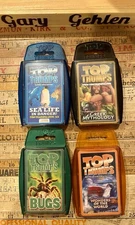 Top Trumps Card Games. Greek Mythology, Sea Life, Wonders Of The World & Bugs.