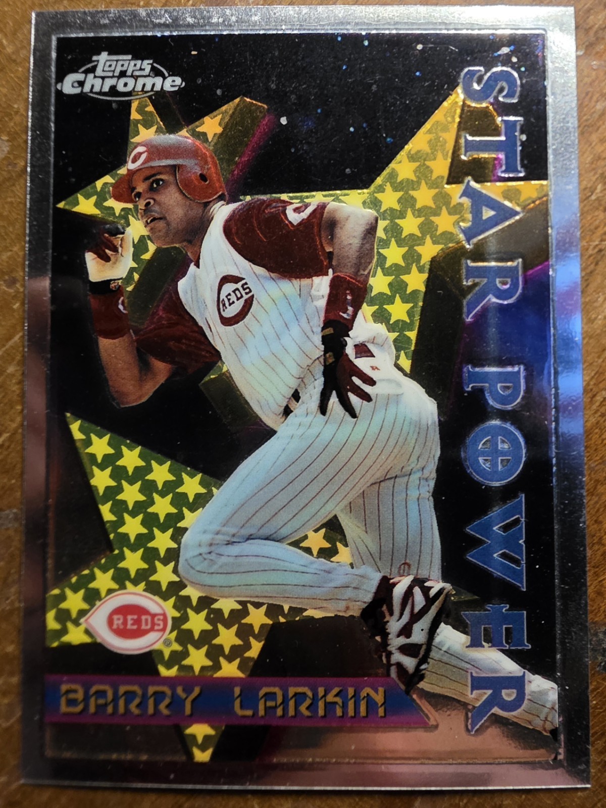 1996 Topps Chrome - Star Power Barry Larkin #6 Refractor
