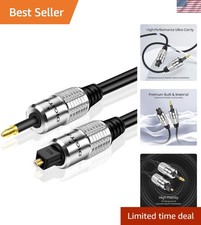 3 Feet Mini Toslink to Toslink Adapter Cable for Superior Audio Quality