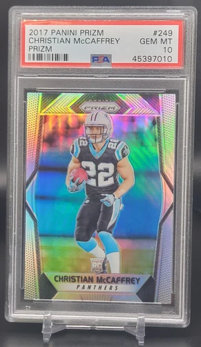 2017 Panini Prizm Christian McCaffrey Carolina Panthers #249 PSA 10