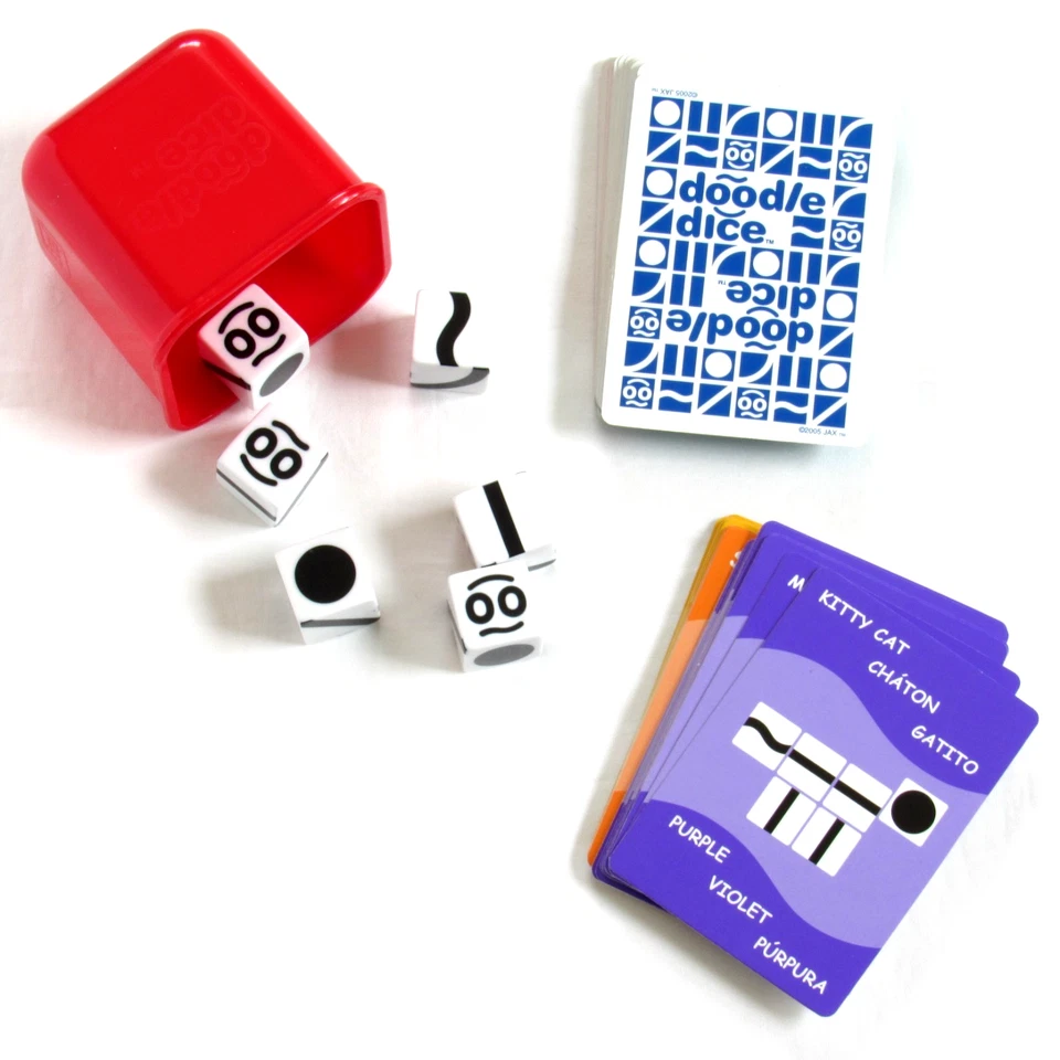 Juego de dados Doodle Jax 2005 Makers of Sequence completos Foto 4 de 4