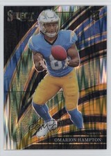 2025 Panini Select Club Level Black & Gold Shock Prizm Omarion Hampton #202 1tu8