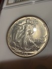 Old NGC Slab ANA Sticker 1945 50c Silver Walking Liberty Half Dollar NGC Ms66 — photo 4