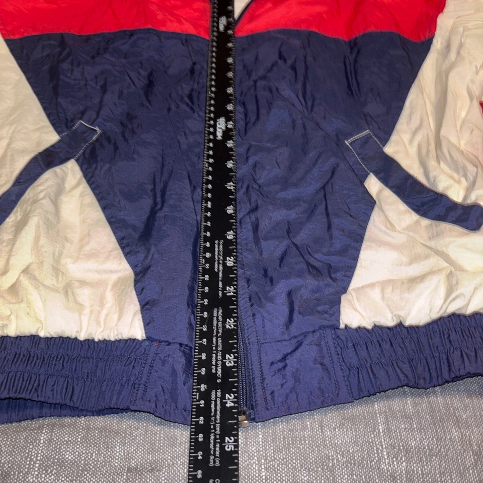 Spalding Windbreaker Jacket Full Zip Color Block Vintage 90s M - Image 3 of 4