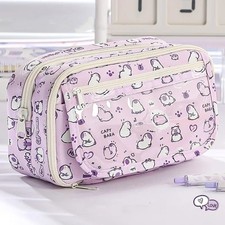 Cute Capybara Pencil Case Cartoon Pencil Bag Student School Storage Pouch