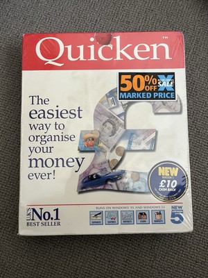 Vintage Intuit Quicken Ver 5 Home and Personal Finance Software für Windows Neu
