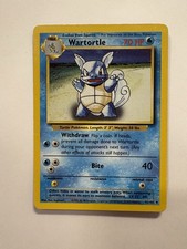 Pokémon Wartortle Stage 1 042/102 Base Set Uncommon