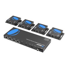 4K 1x4 HDMI Extender Splitter Over CAT6/7 Ethernet Cable Up to 4K@30Hz upto 1...