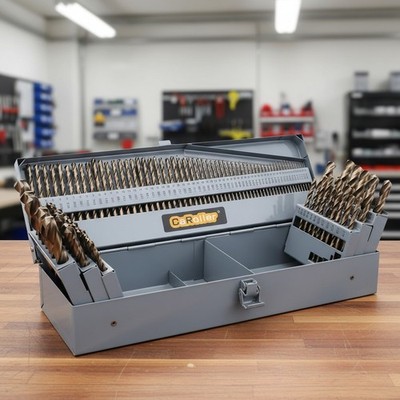 Professional Cobalt Drill Bit Set 115 PCS for Metal, Wood, and Plastic Projects