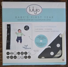 Lulujo Baby's First Year Blanket and Cards Set - Loved Beyond Measure