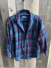 Vintage Pendleton Wool Plaid Button Up Flannel