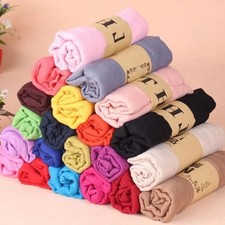 2024 New Women Cotton Linen Scarf Shawl Hijab Muslim Long Headscarf Scarves Soli