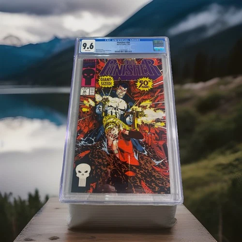 Graded Comic Book CGC 9.6 Punisher #50 Newsstand Edition White Pages Low Pop
