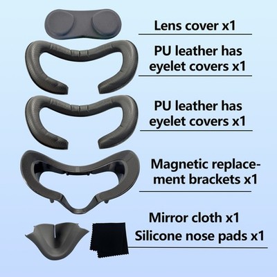 For Valve Index magnetic widening PU leather mask, light-blocking nose pad VR