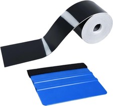Autofolie Schwarz Gl�nzend, Vinylfolie f�r Auto-T�ren und Fensterverkleidunge...